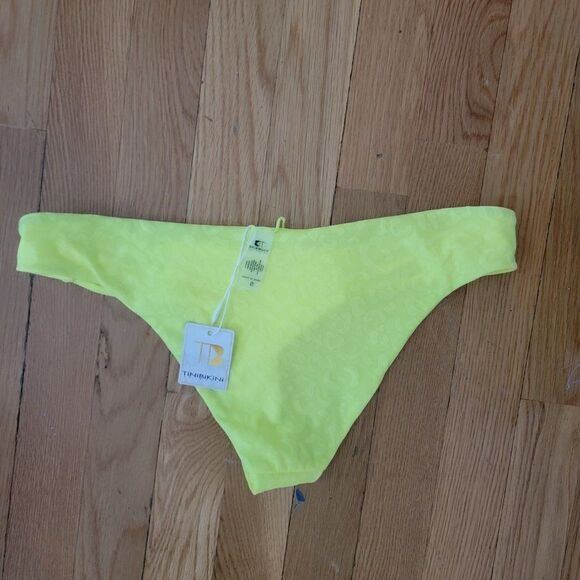 TiniBikini Women's Neon Citrus Swim hipster cutout Bikini Bottom Size Sm… - Picture 6 of 8
